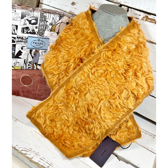 |SOLD| Prada Mohair Wrap/Shawl in Camel Brown - Picture 3 of 9